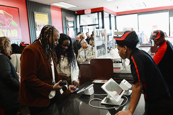 "Stacks on stacks. The One Pounder starts right here."